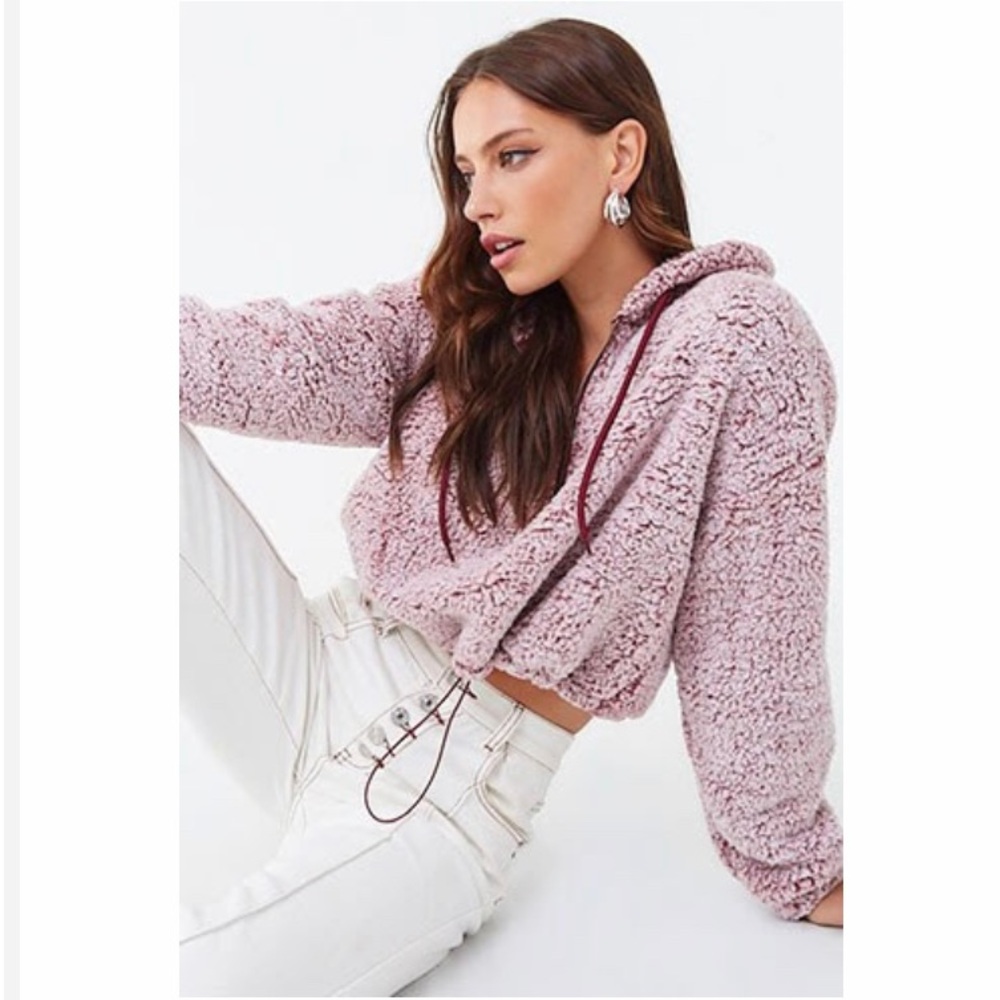 Plush Half Zip Hoodie